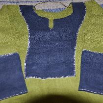 Judi, Viking outer tunic.  Made with Green 100...
