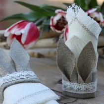 and to hold Easter napkins - here are Bunny ears napkin ring