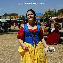 Marie, Garb for Renaissance Faire -- we decided...