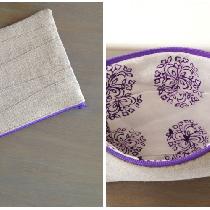 Margaret, This zipper pouch is made from pieced sc...
